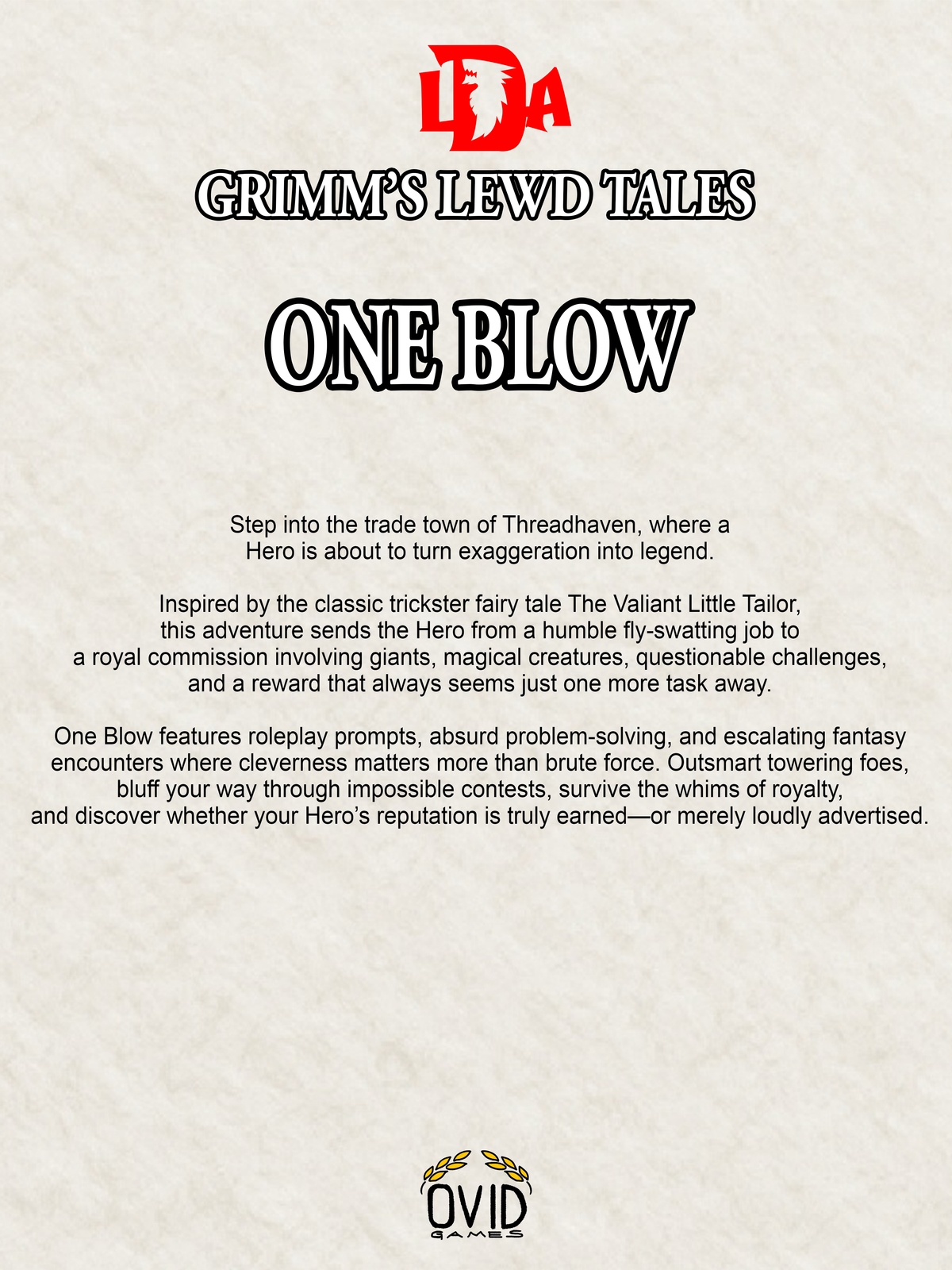 Grimm's Lewd Tales: One Blow