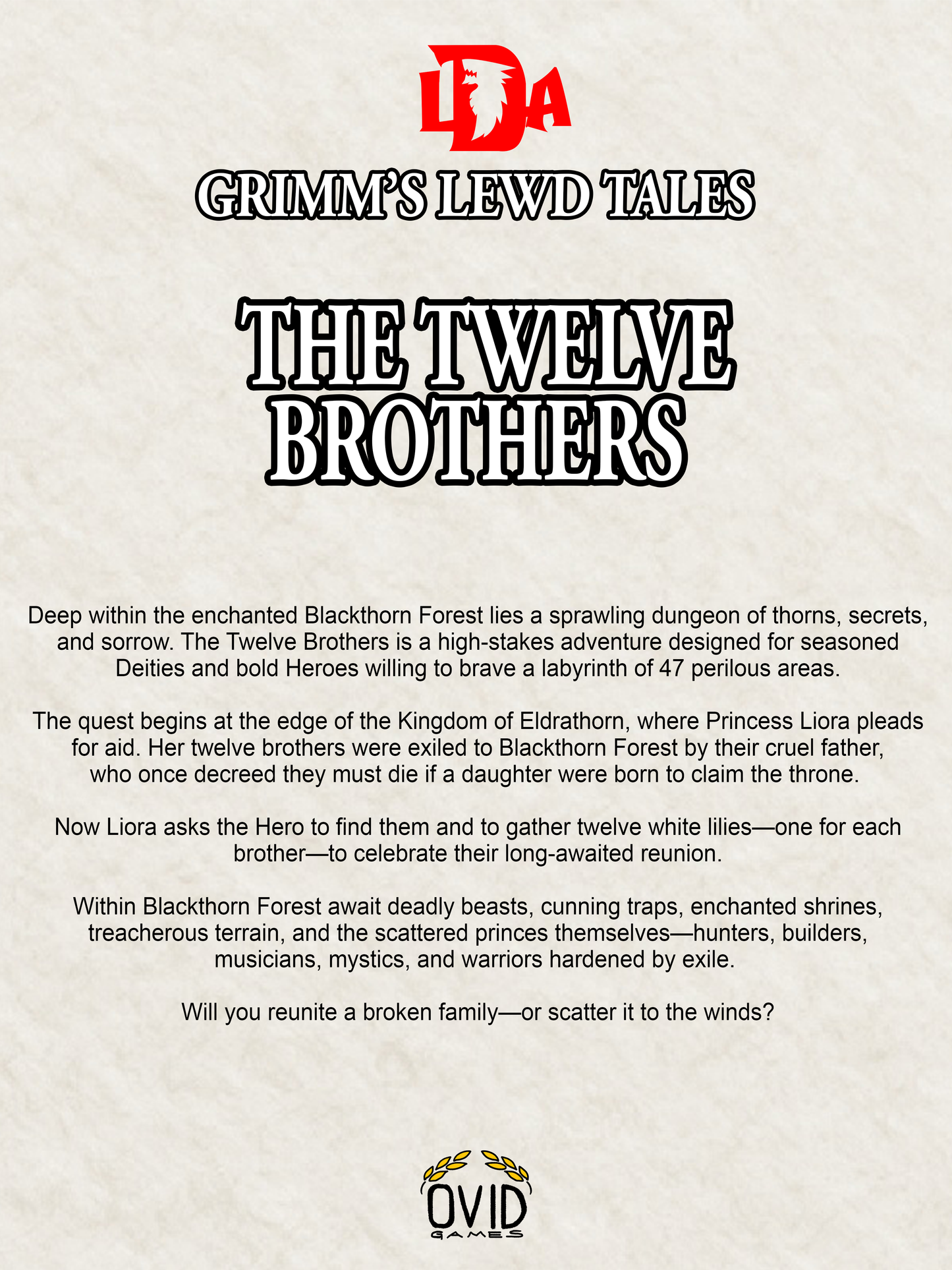 Grimm's Lewd Tales: The Twelve Brothers