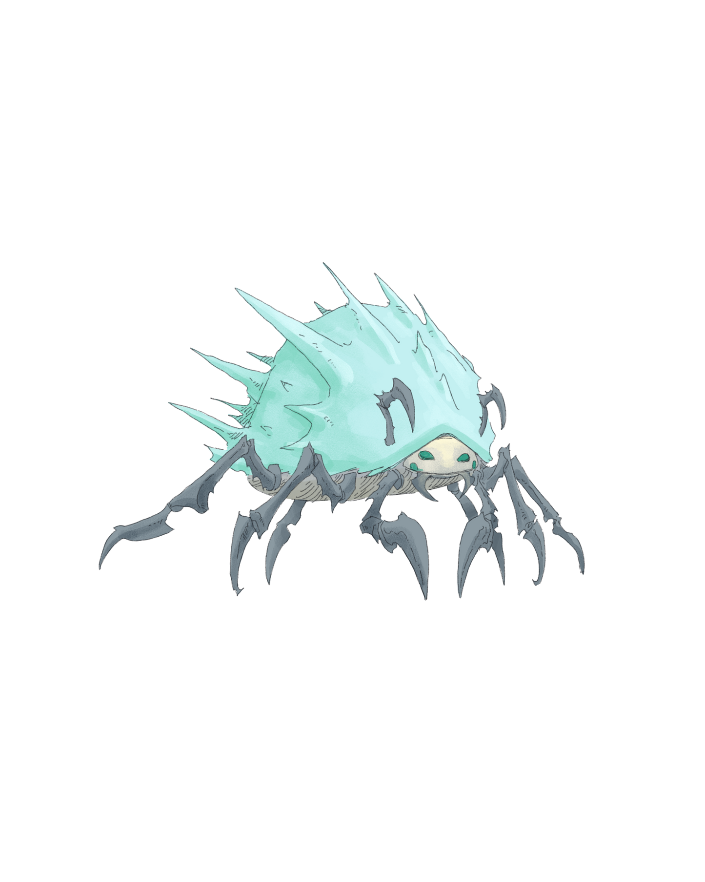 Ice-Encrusted Spider STL File