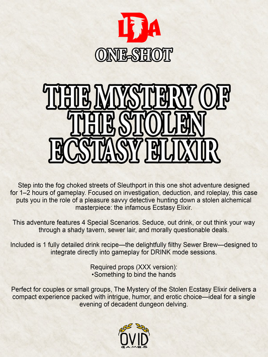The Mystery of the Stolen Ecstasy Elixir