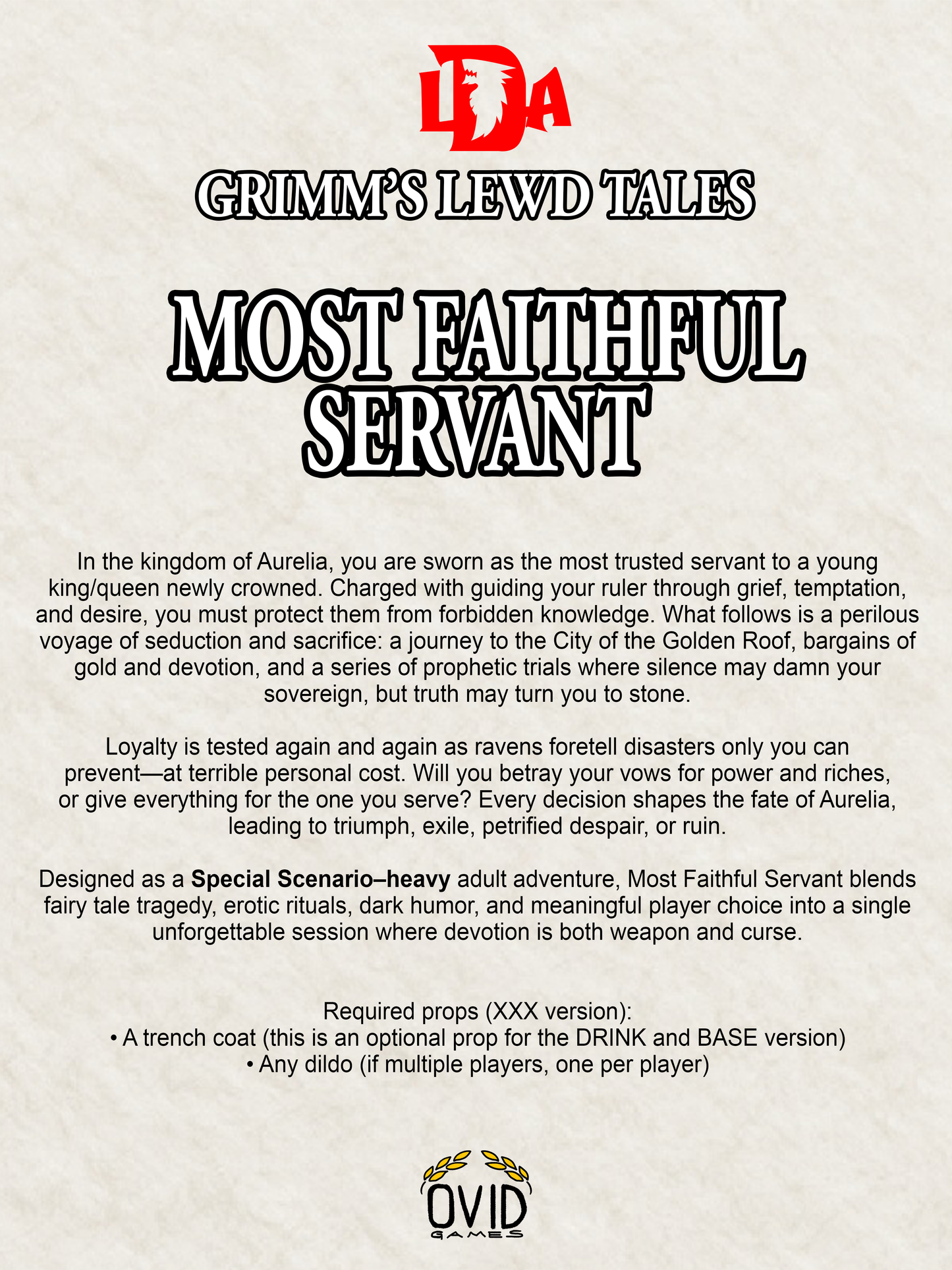 Grimm's Lewd Tales: Most Faithful Servant