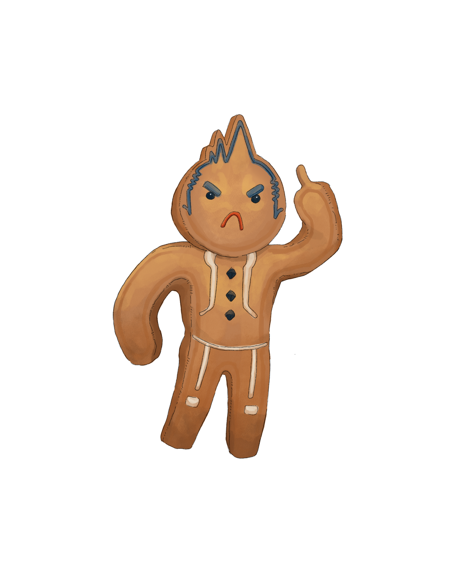 Gingerbread Nuisance Sticker